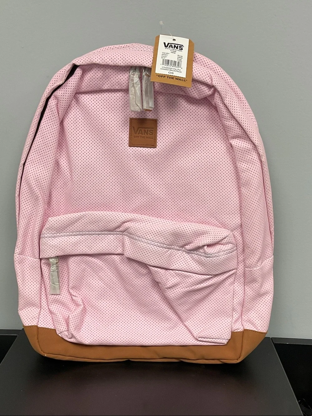 Vans Light Pink Cameo Backpack with Tags